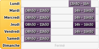 Horaires CAF - Le Broc
