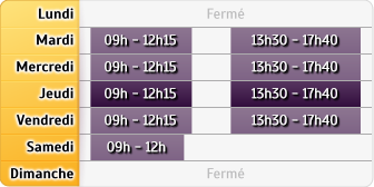 Horaires du Credit Mutuel, 5 Grand Place